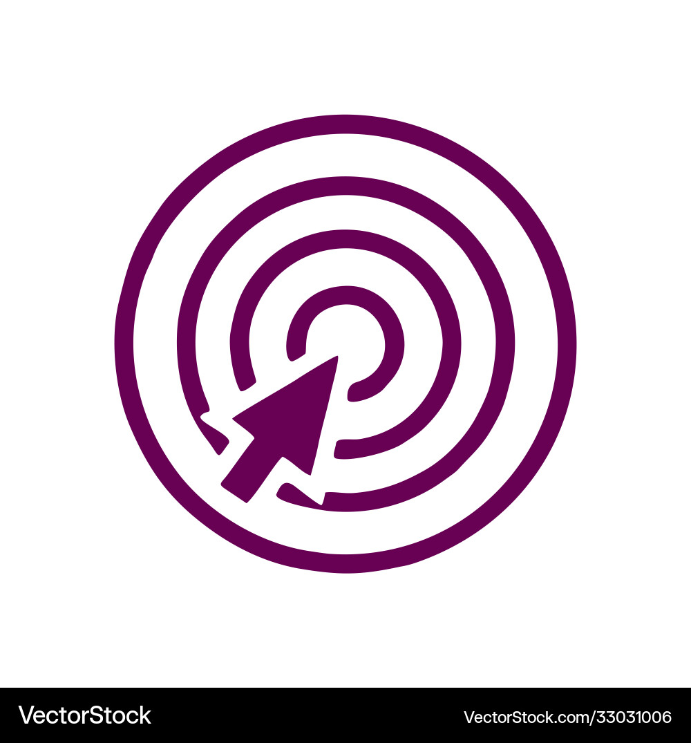 Call to action icon monochrome style design from Vector Image
