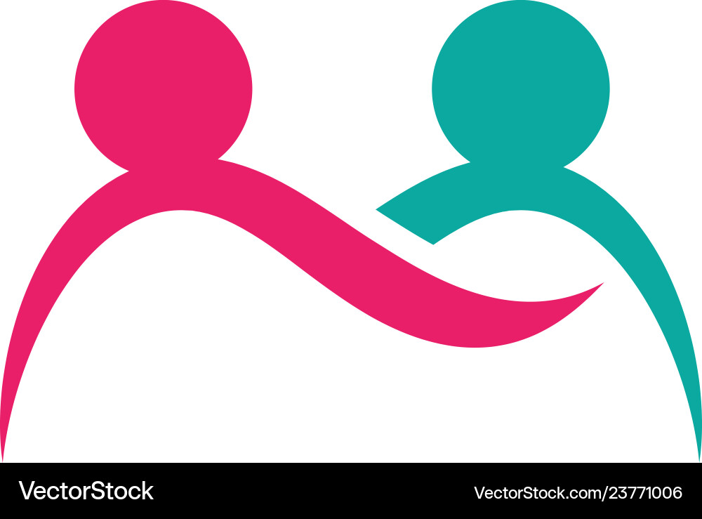 Community care logo template Community care logo template vector image