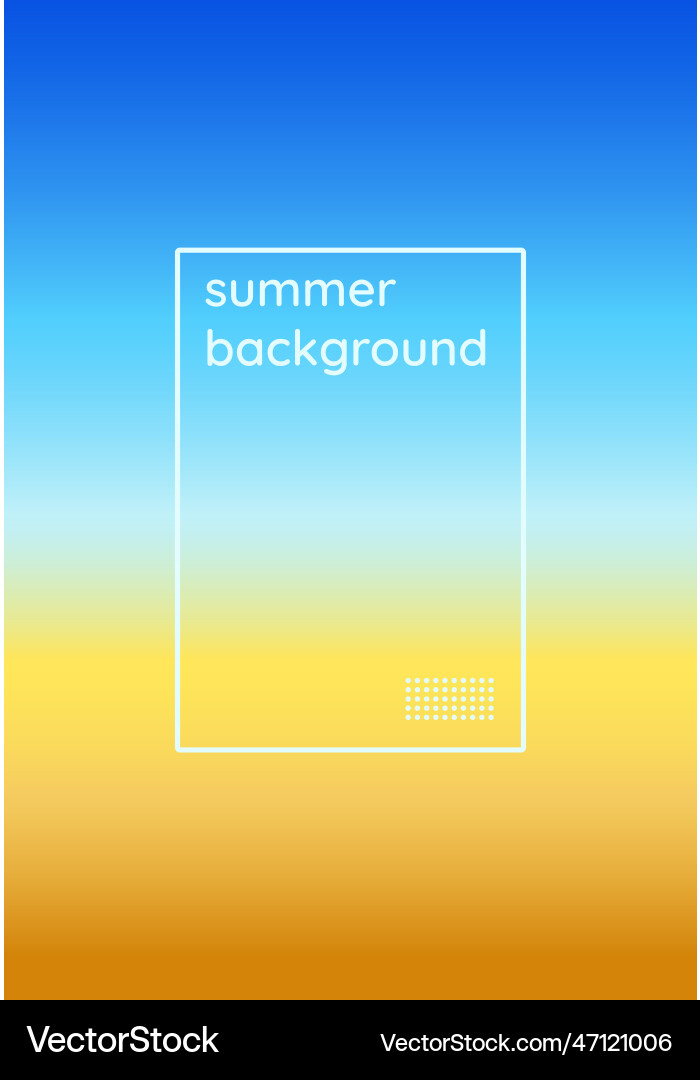 Cover design with gradient in summer colors Cover design with gradient in summer colors vector image