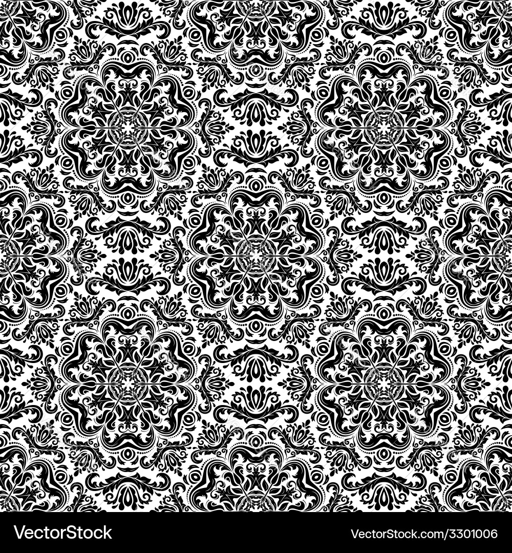 Elegant Damask Pattern vector image