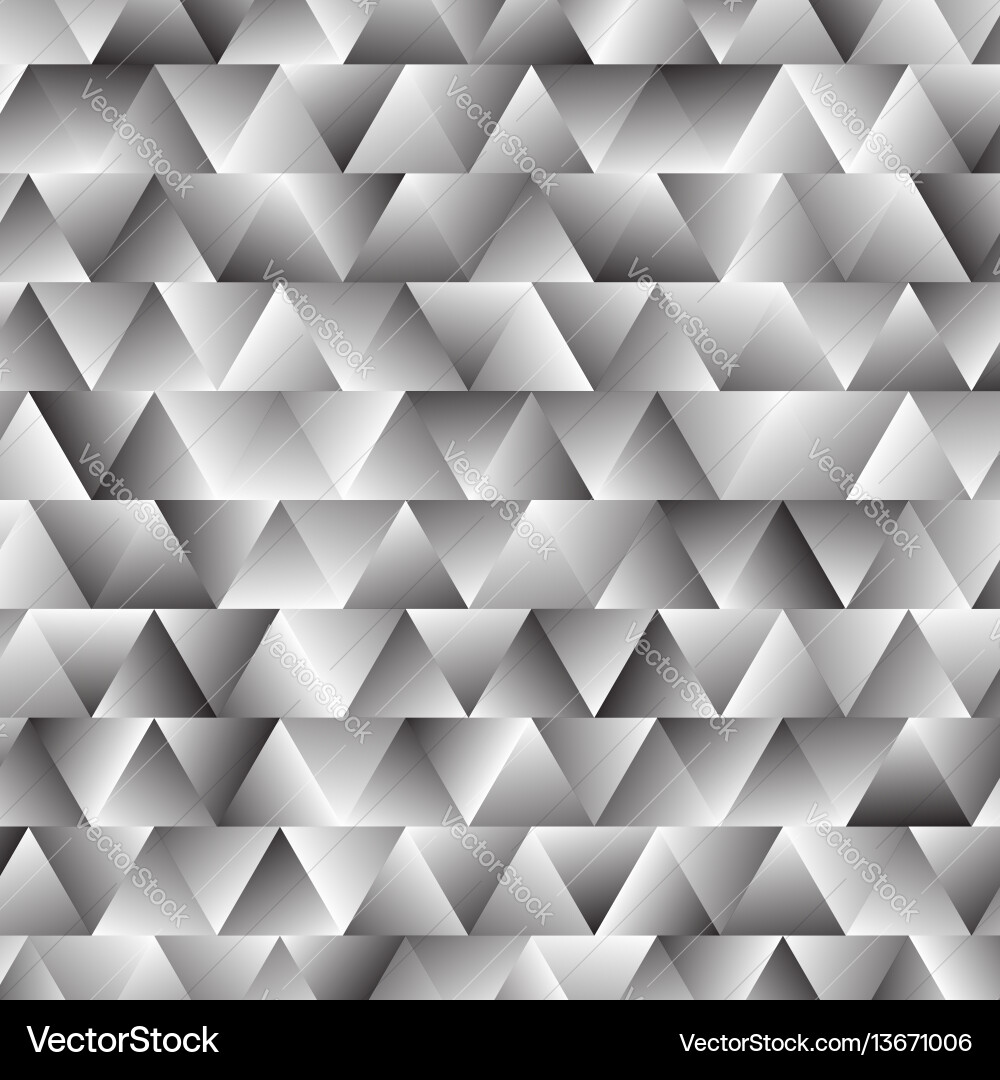 Grey Triangle Pattern Background vector image