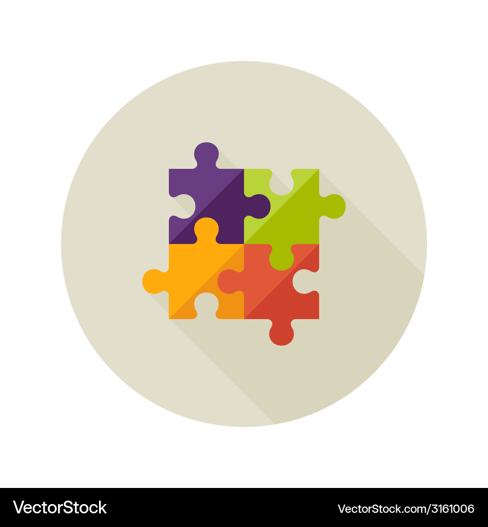 Puzzle Problem Solving Icon vector image