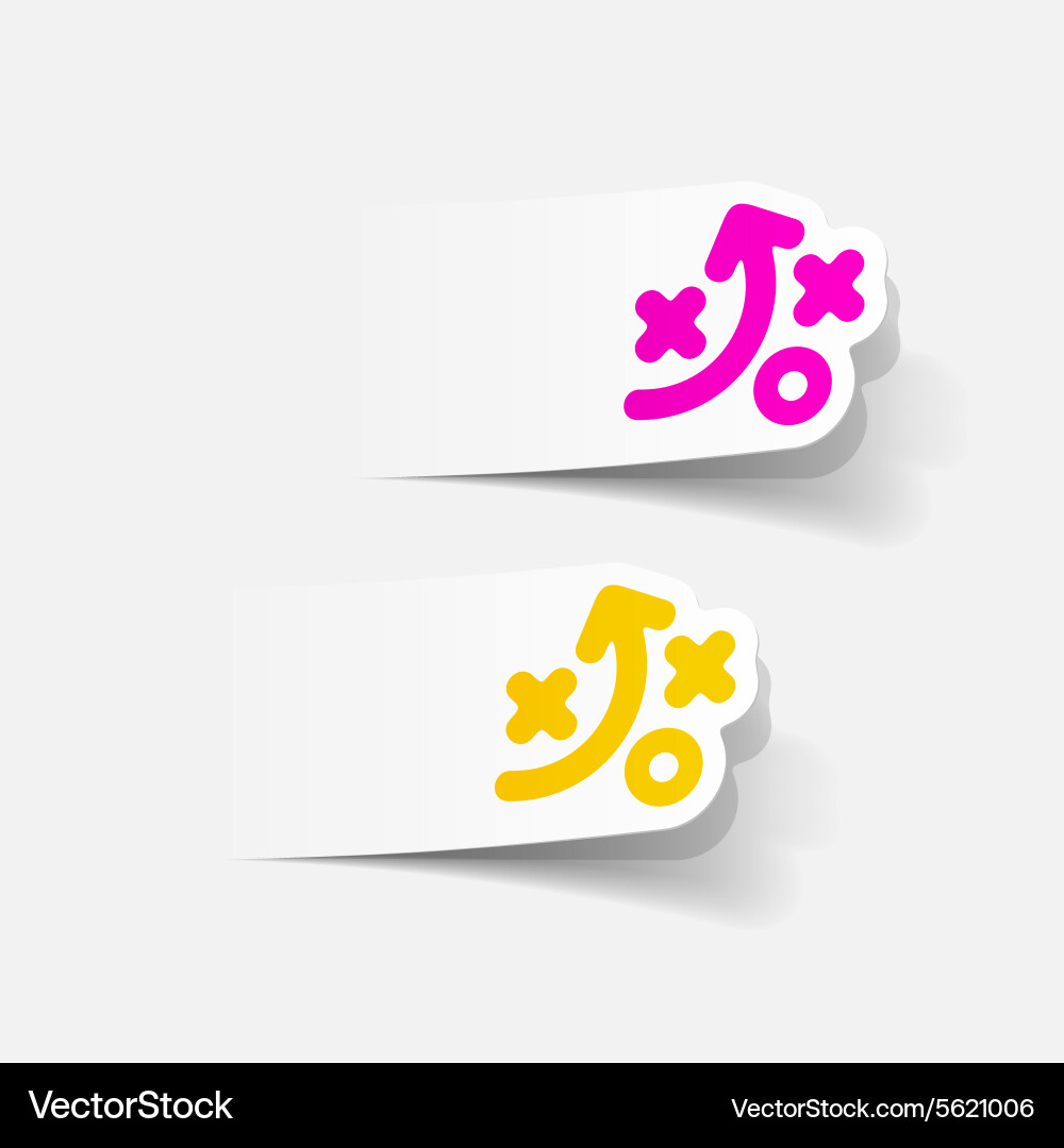 Realistic design element tactics Vector Image
