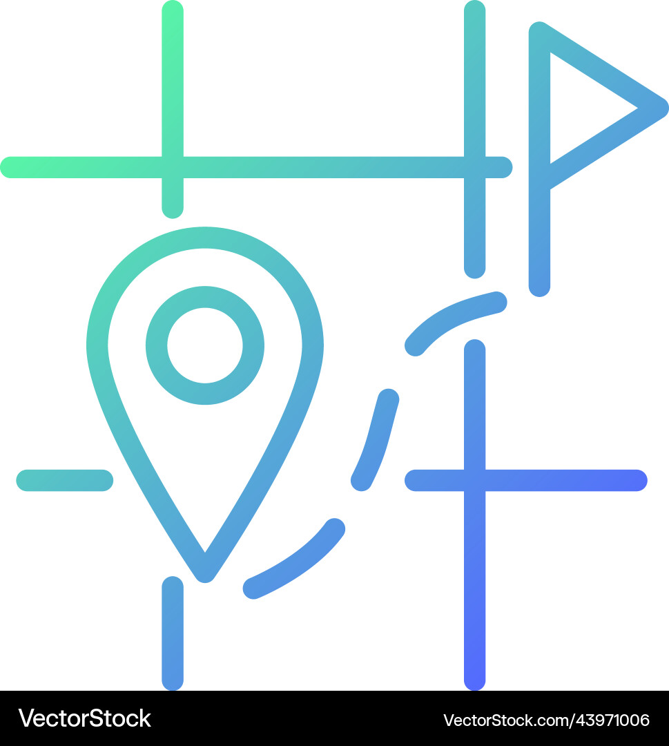 Searching for destination on map gradient linear Searching for destination on map gradient linear vector image