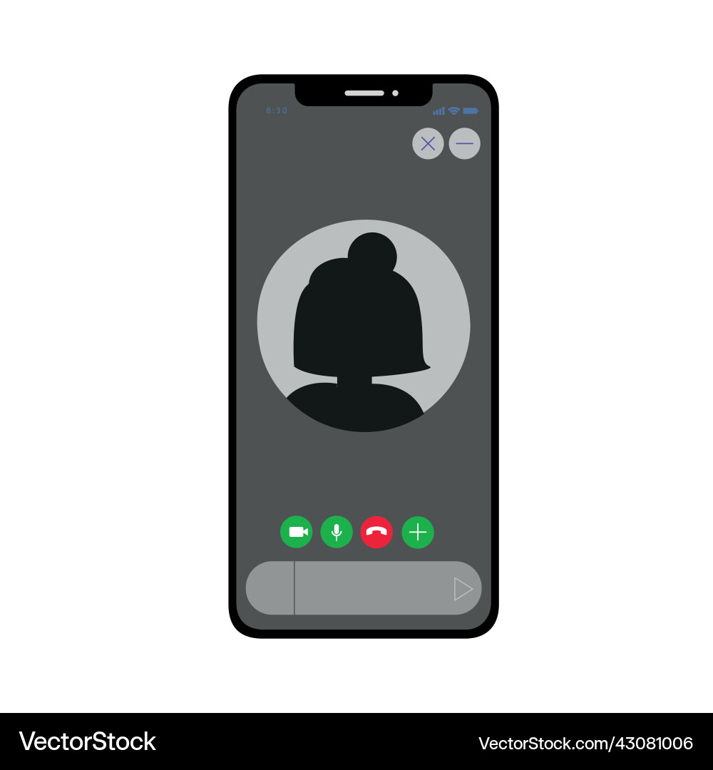 Video chat interface user web call window Video chat interface user web call window vector image