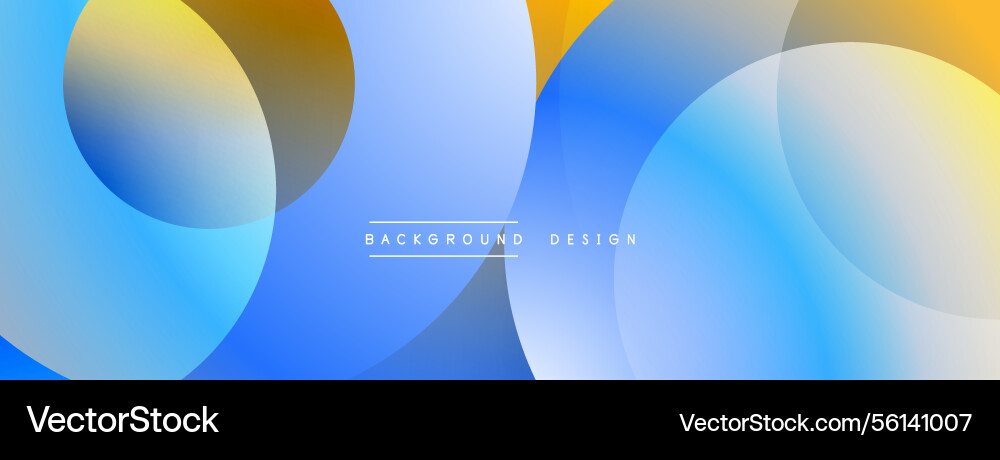 Abstract design features overlapping circles blue Abstract design features overlapping circles blue vector image