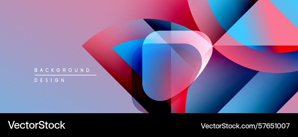 Abstract geometric shapes overlap creating Abstract geometric shapes overlap creating vector image