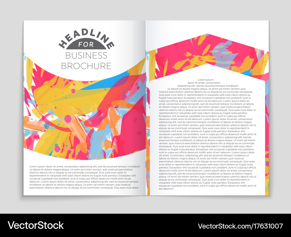 Abstract layout background set for art vector image