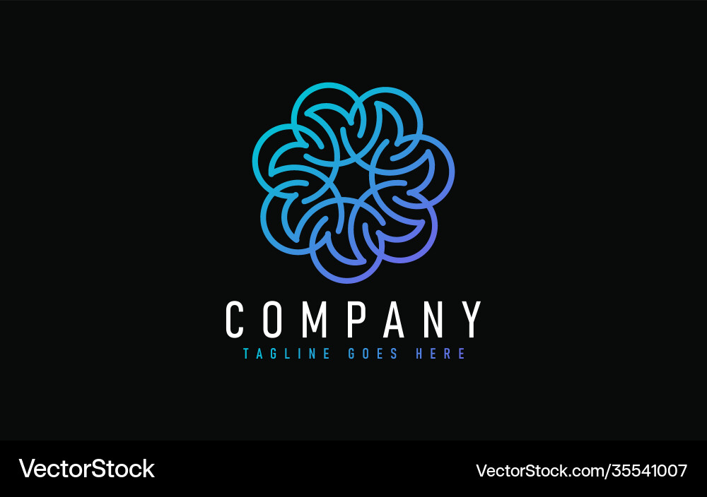 Abstract modern logo design based from circular Abstract modern logo design based from circular vector image