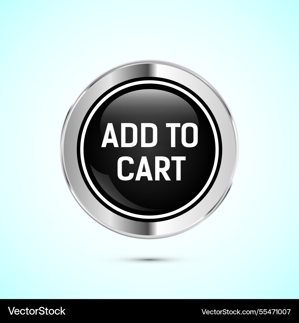 Add to cart web button icon design Vector Image
