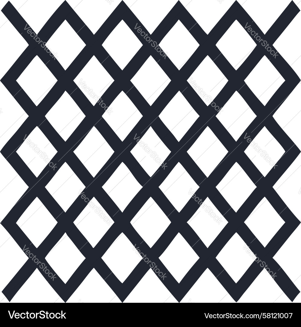 Diamond Mesh Grid Pattern Vector Image