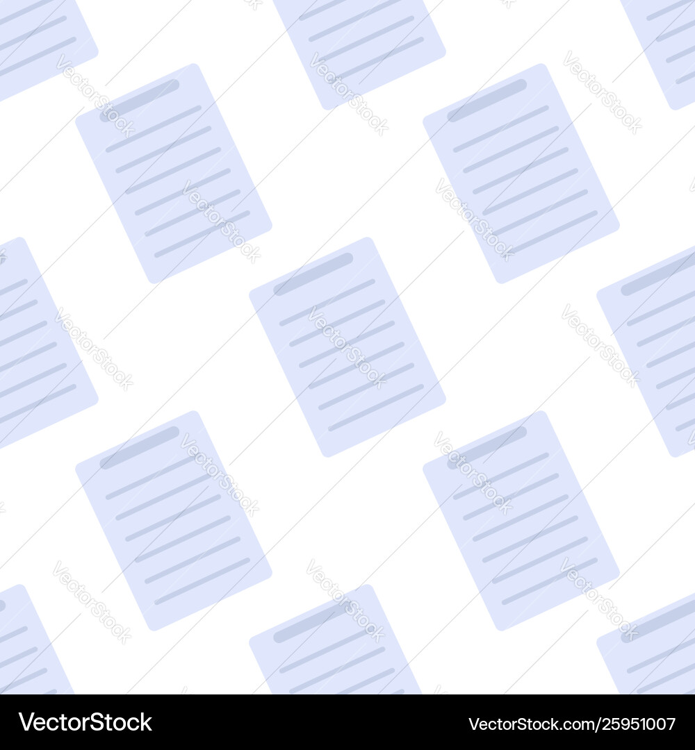 Document icon seamless pattern flat design symbol Document icon seamless pattern flat design symbol Vector Image