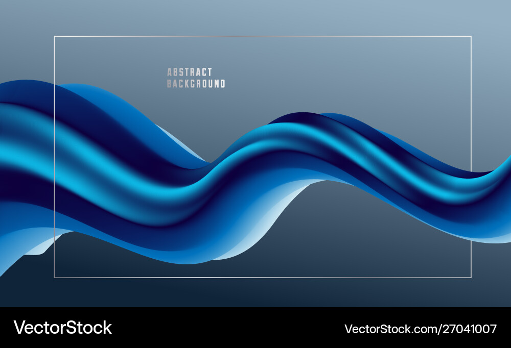 Gradient color 3d fluid shape abstract background Gradient color 3d fluid shape abstract background vector image