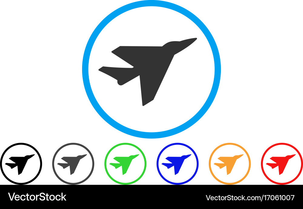 Intercepter rounded icon Vector Image