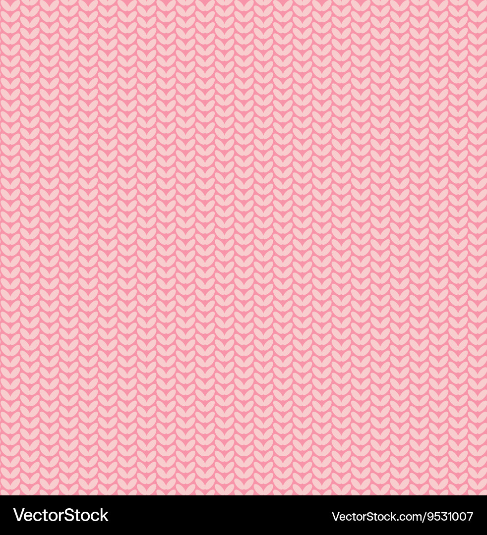 Seamless knitted pattern background vector image