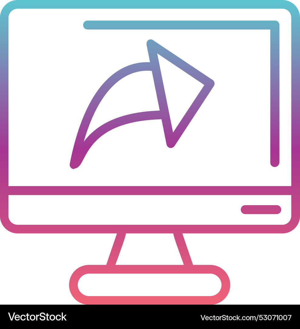 Share line gradient design Vector Image