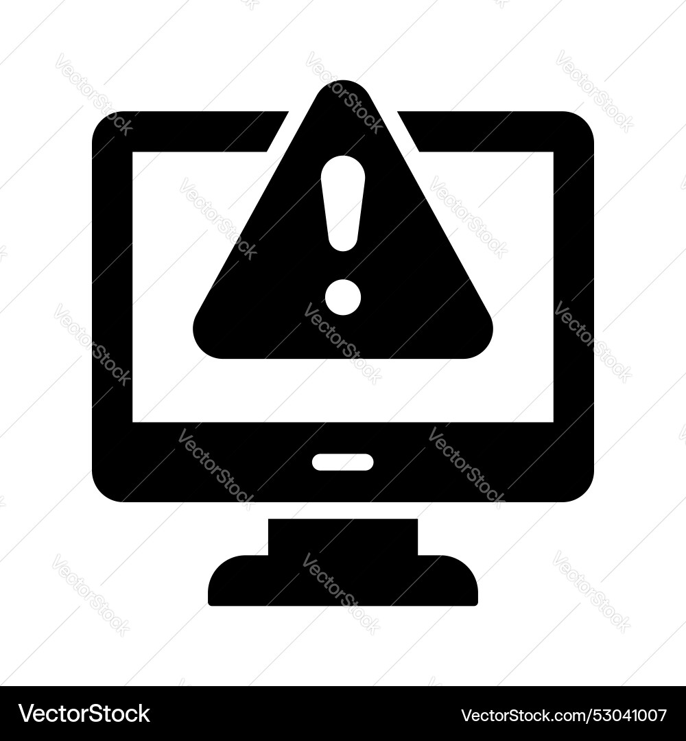 System error warning for webpage banner vector image