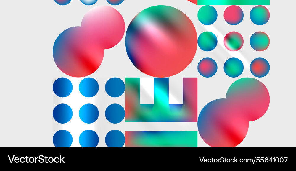 Triangles circles squares rectangles design Vector Image