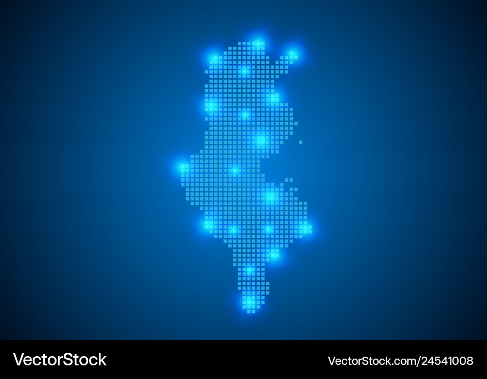 Abstract blue background with map internet line Abstract blue background with map internet line vector image