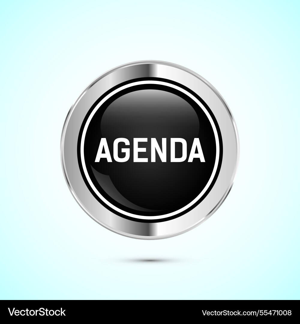 Agenda web button icon design Vector Image