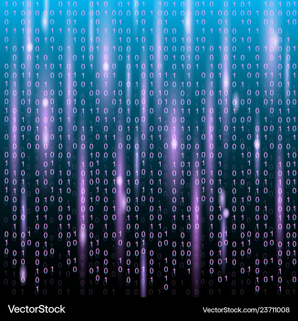 Binary code digital technology background Binary code digital technology background vector image