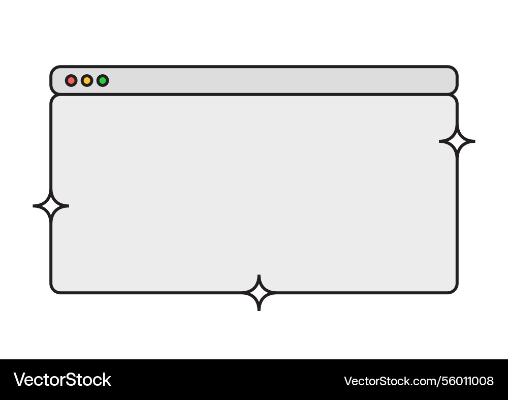 Design template ui window classic Design template ui window classic vector image
