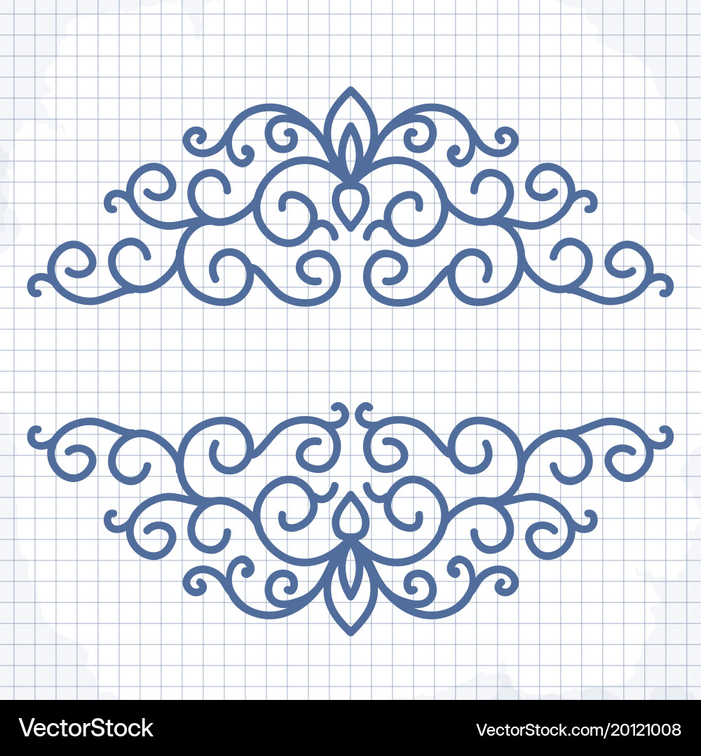 Frame with decorative elements Vector Image