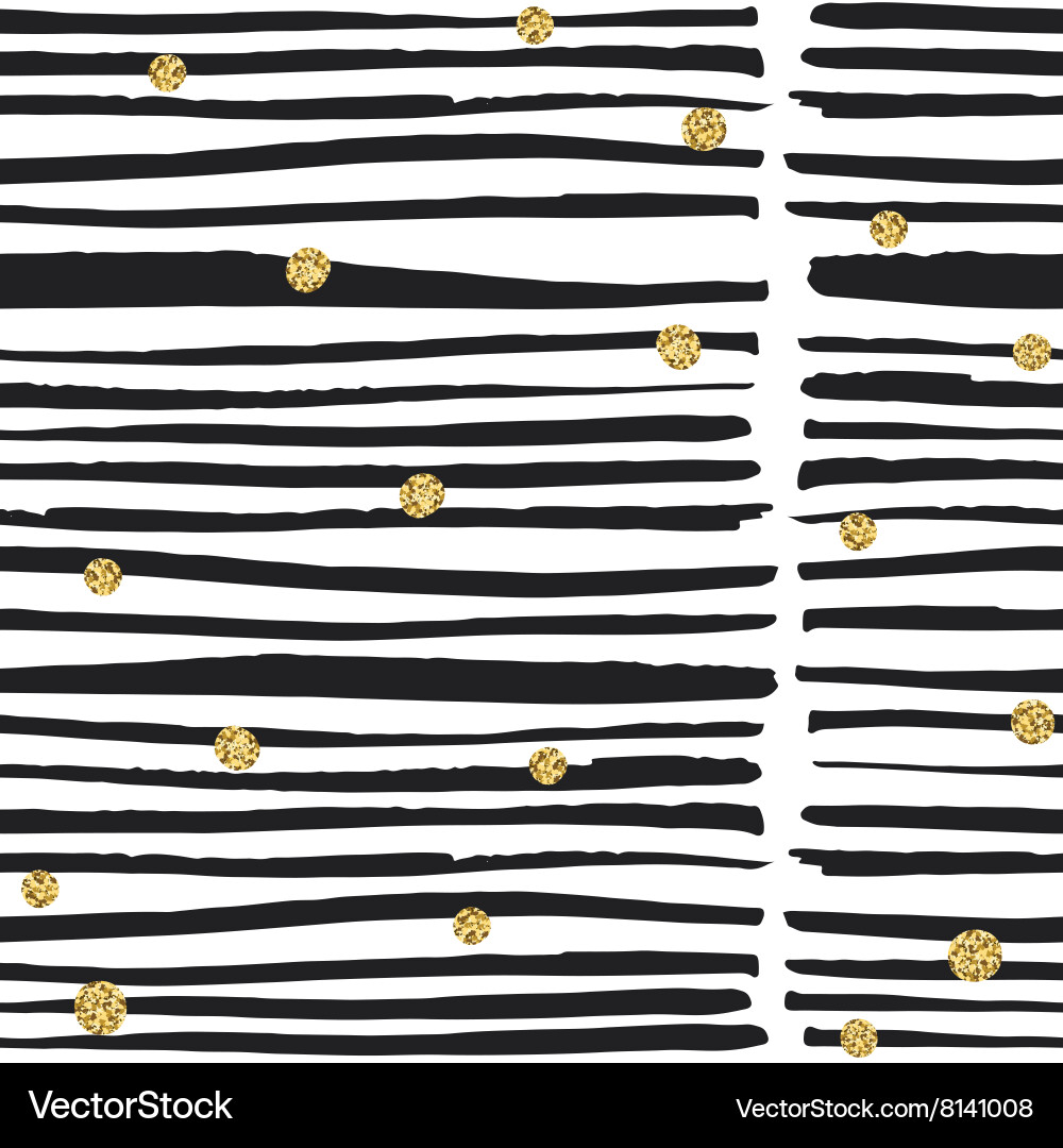 Golden Chaotic Lines Pattern vector image