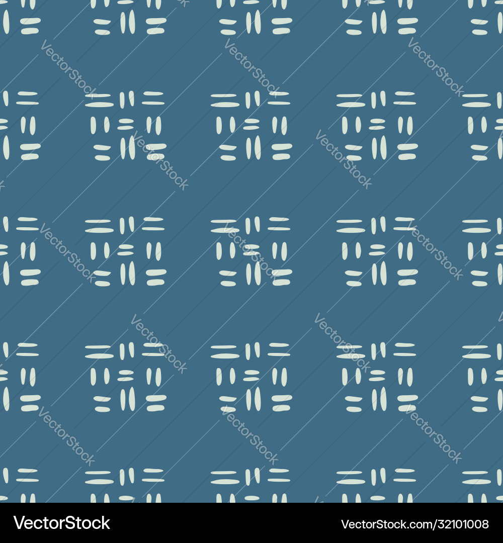 Hand drawn seamless pattern with dash line Hand drawn seamless pattern with dash line vector image