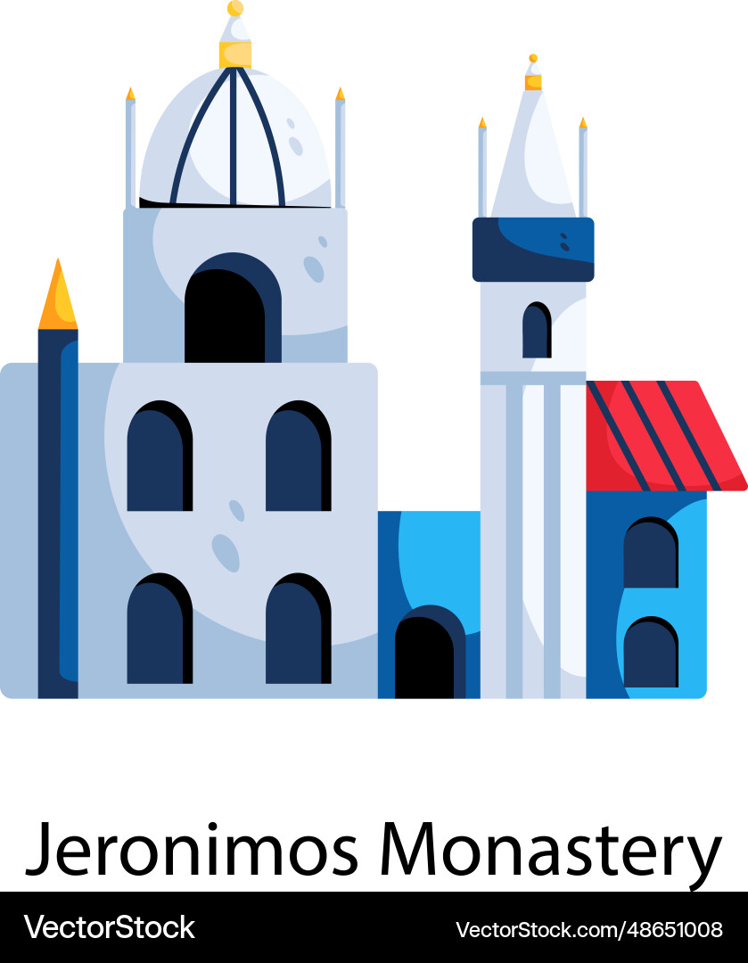 Jeronimos monastery Vector Image