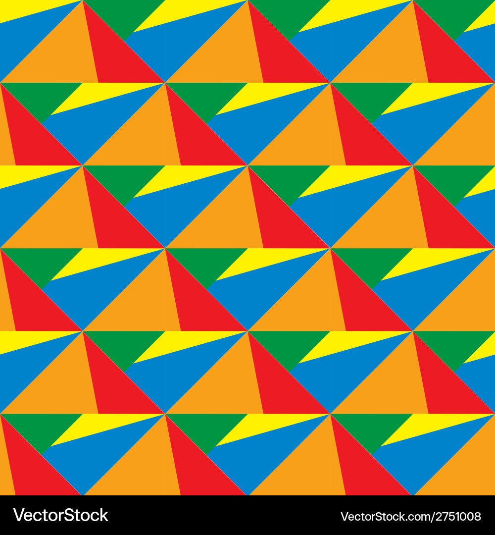 Seamless geometric pattern background vector image