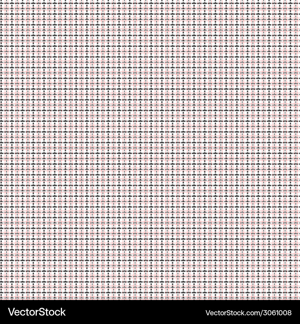 Seamless mesh pattern in black and red vector image
