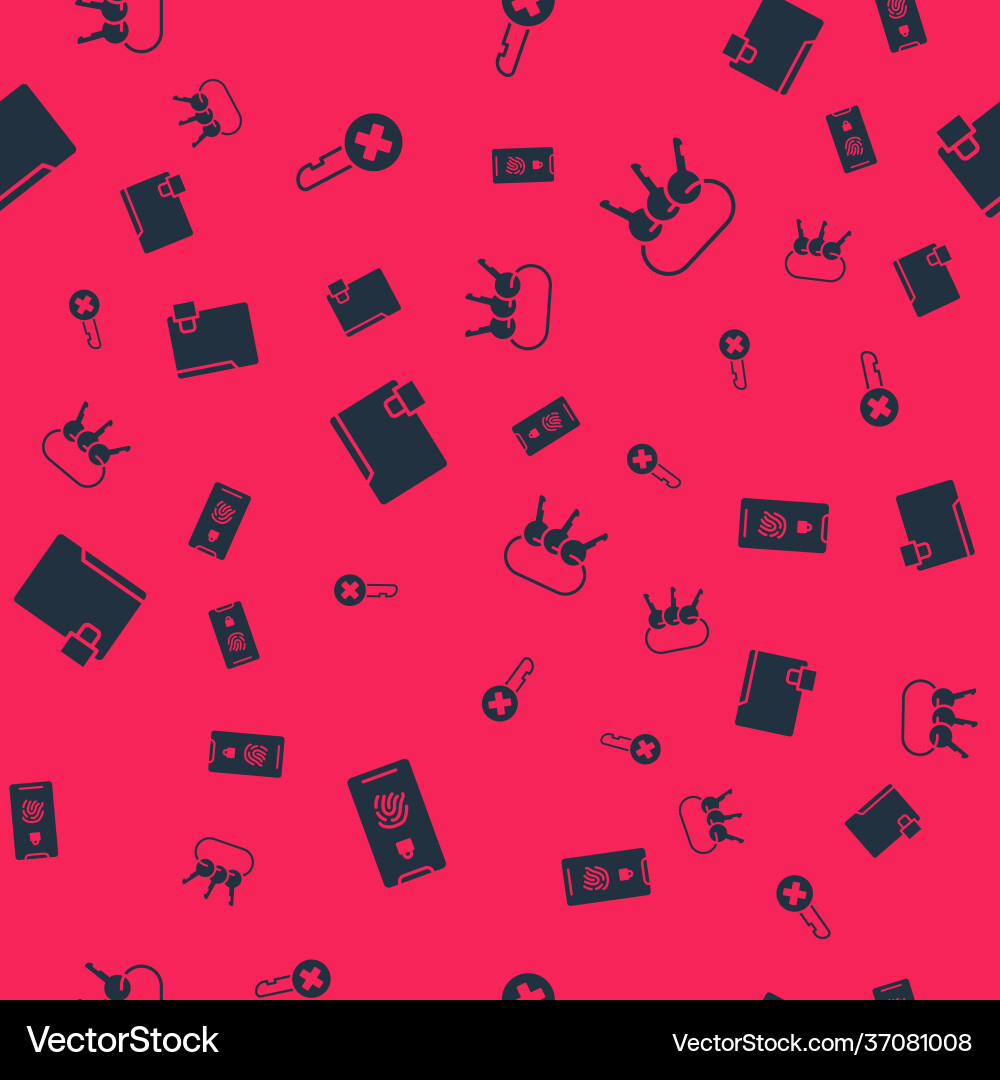 Set mobile with fingerprint scan wrong key Set mobile with fingerprint scan wrong key vector image