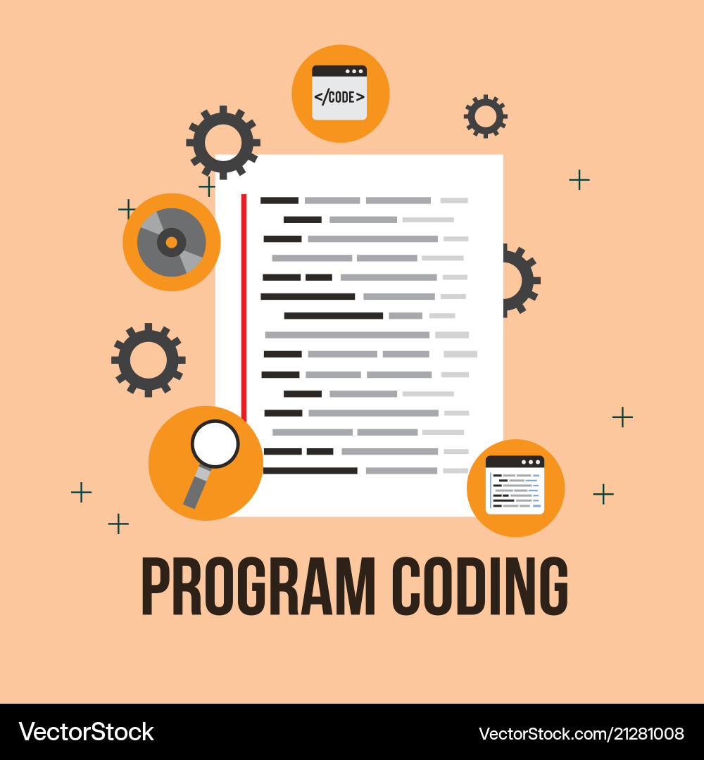 Website der Programmcodierung Website der Programmcodierung vektorbild