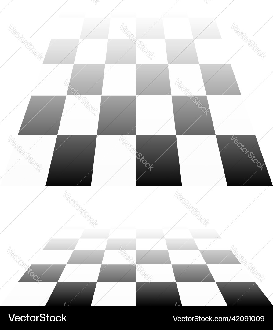3d chessboard checkerboard pattern in perspective 3d chessboard checkerboard pattern in perspective Vector Image