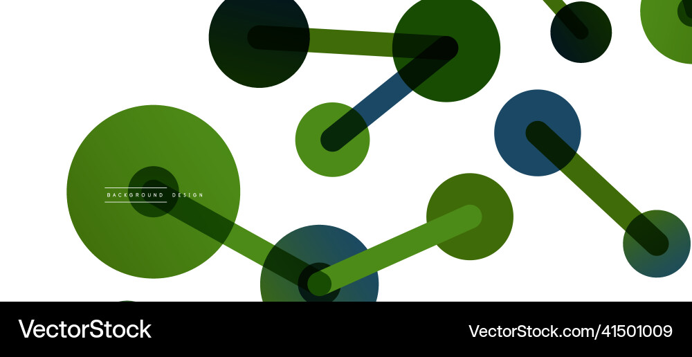 Abstract background round dots connected by lines Vector Image