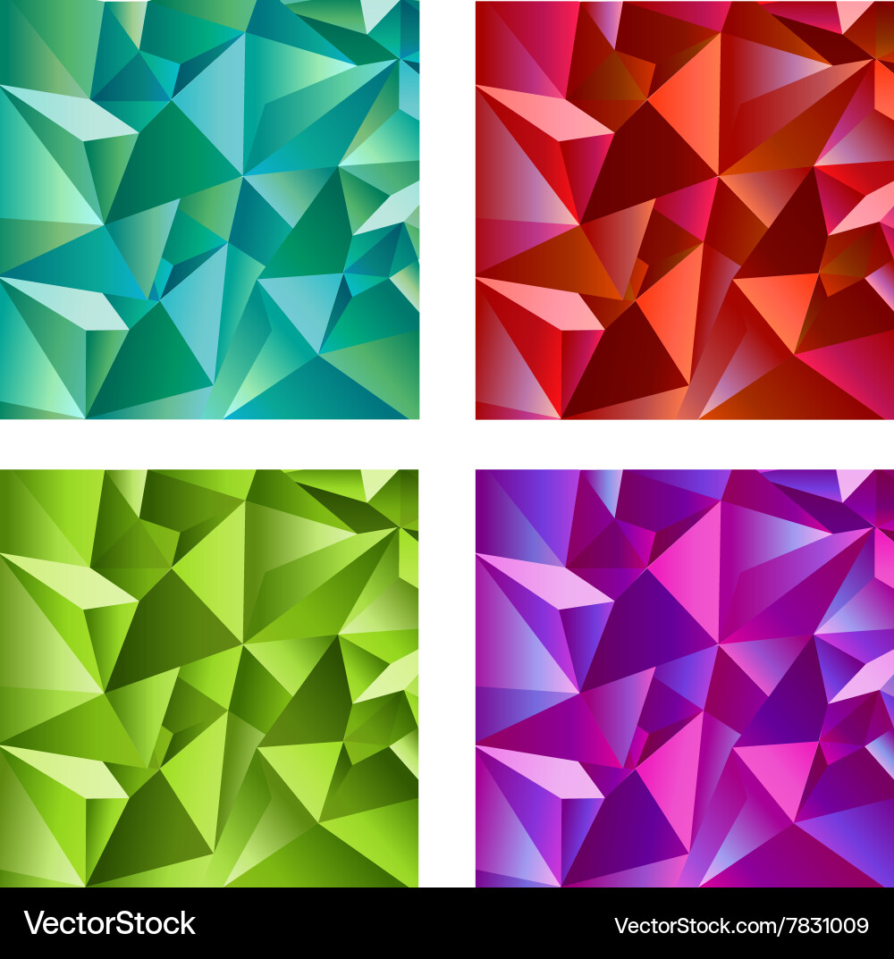 Background design in four colors vector image