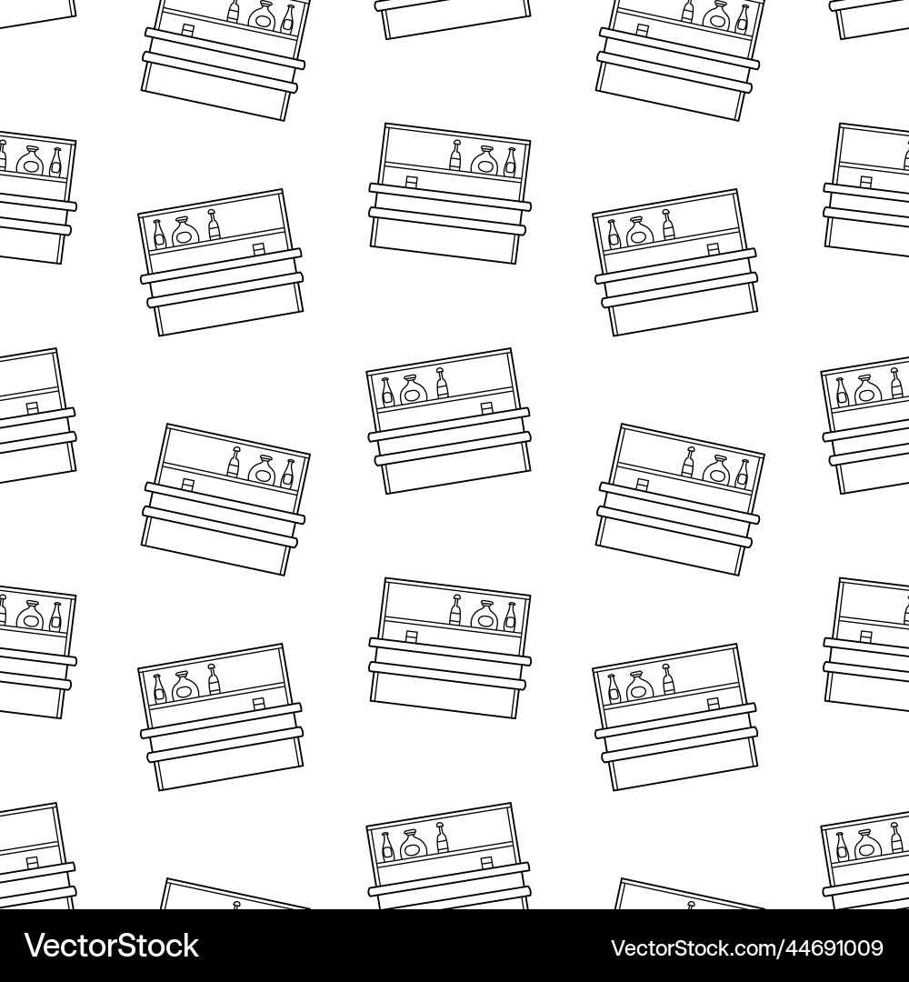 Bar counter pattern Vector Image