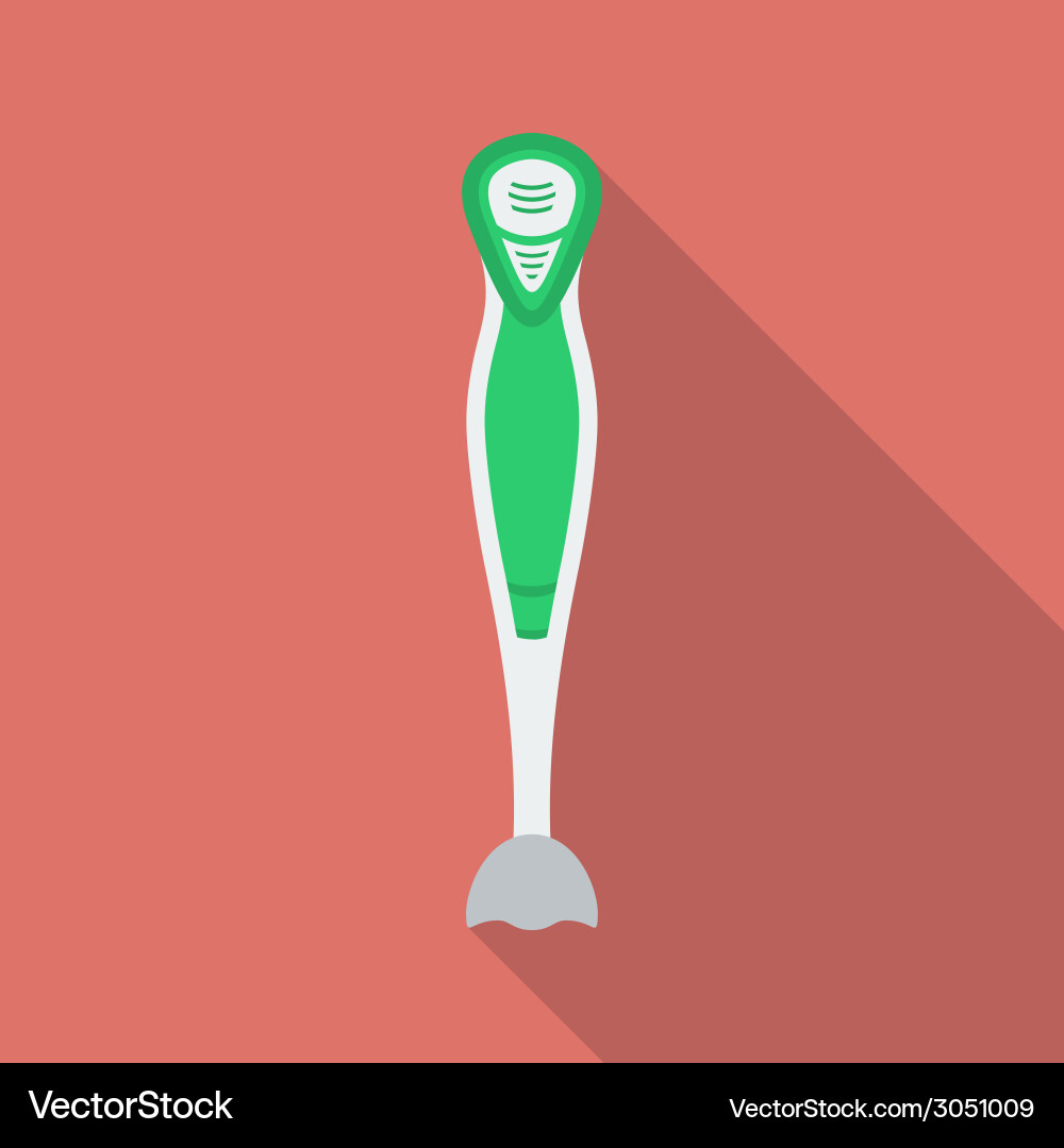 Blender icon modern flat style with a long shadow Vector Image