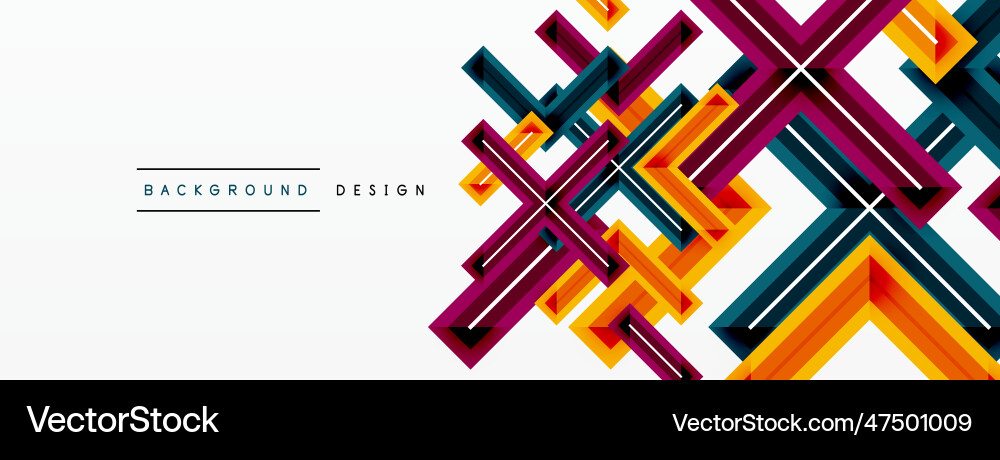 Cross line background minimal geometric template Cross line background minimal geometric template Vector Image