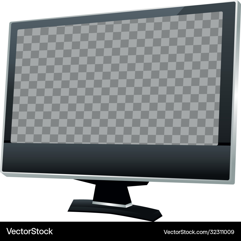 Desktop computer monitor device digital Desktop computer monitor device digital vector image