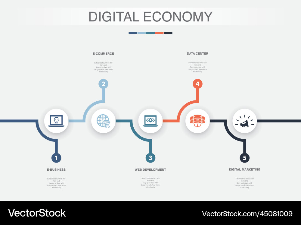 E-business e-commerce web development data vector image