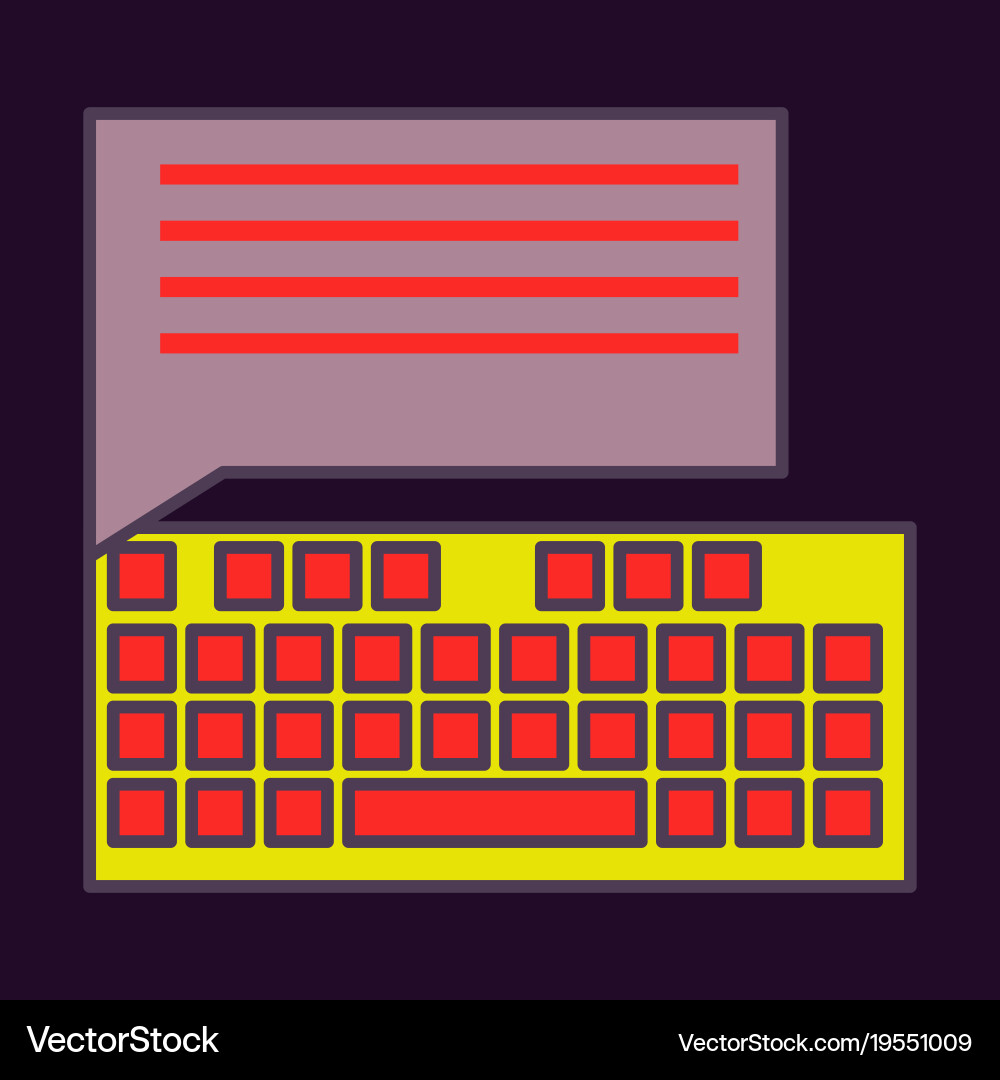 Flat line icon concept of new email inbox message Vector Image