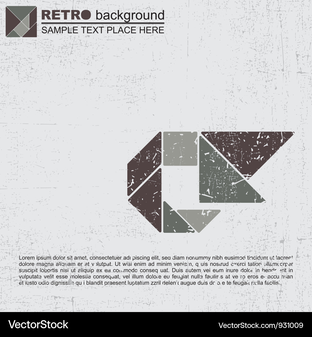 Geometric Tangram Fragment vector image