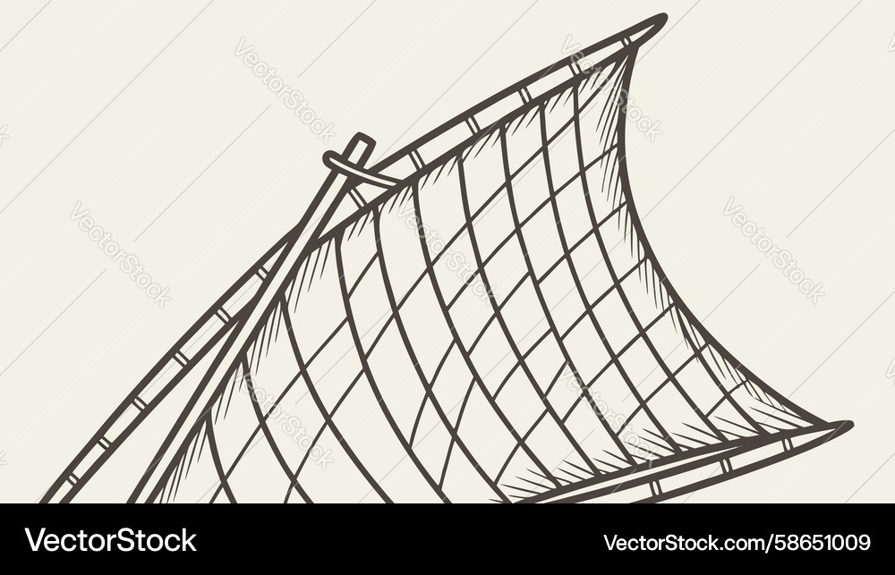 Intricate fishing net or sail texture pattern Vector Image