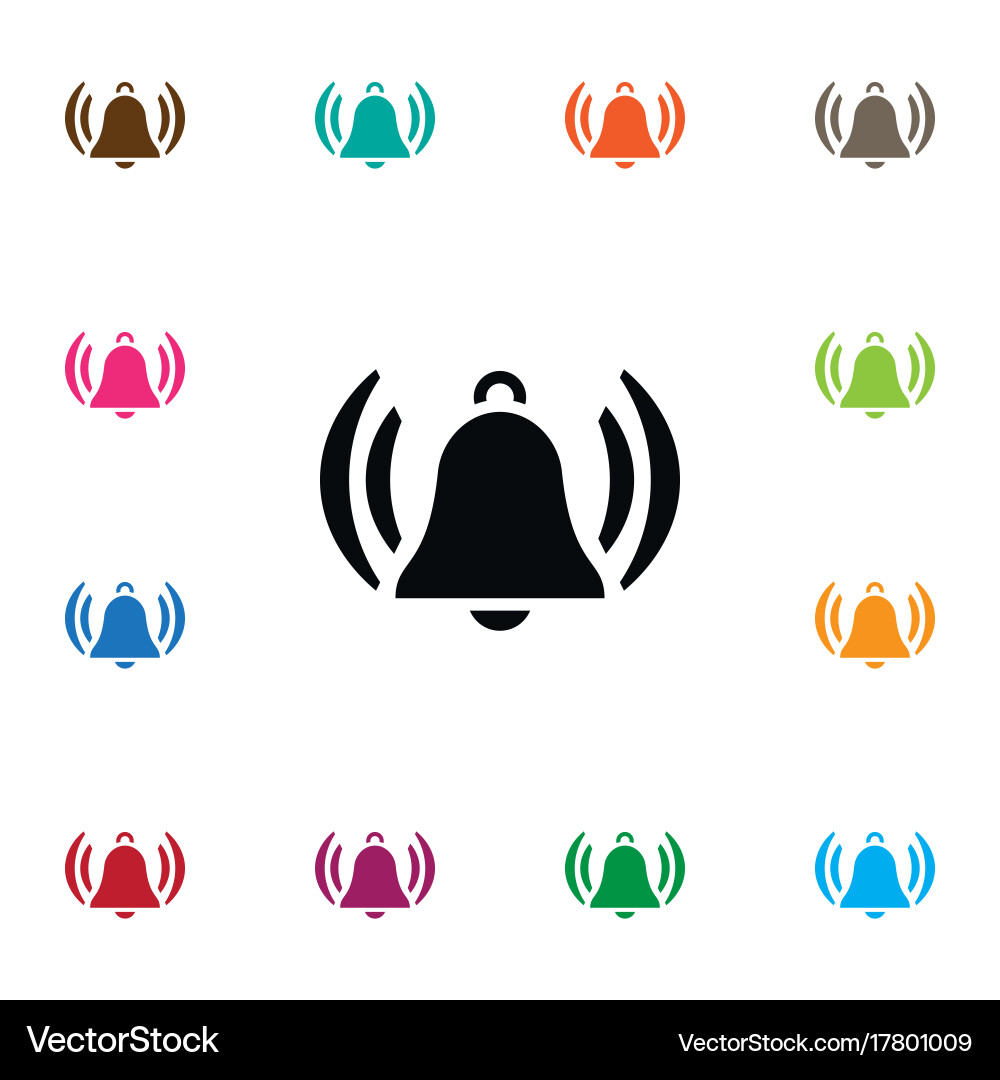 Isolated handbell icon handle element can vector image