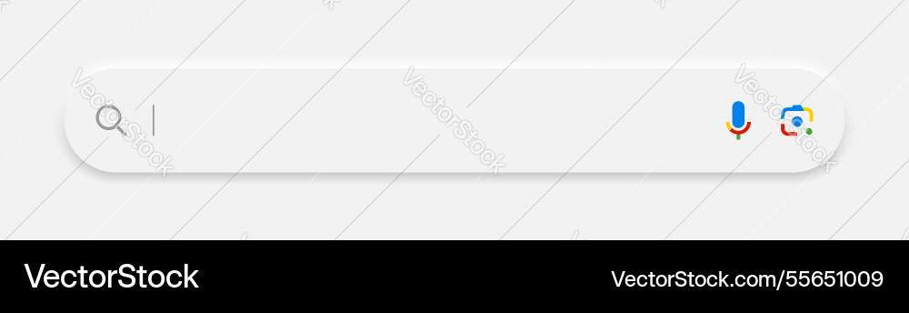 Neumorphism search bar internet user interface Neumorphism search bar internet user interface vector image