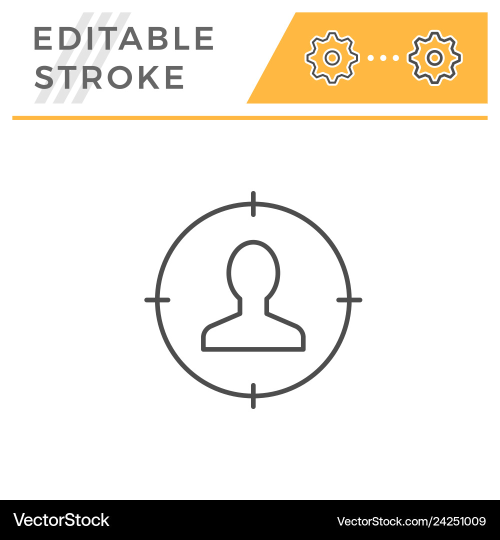 Recruitment line icon Royalty Free Vector Image