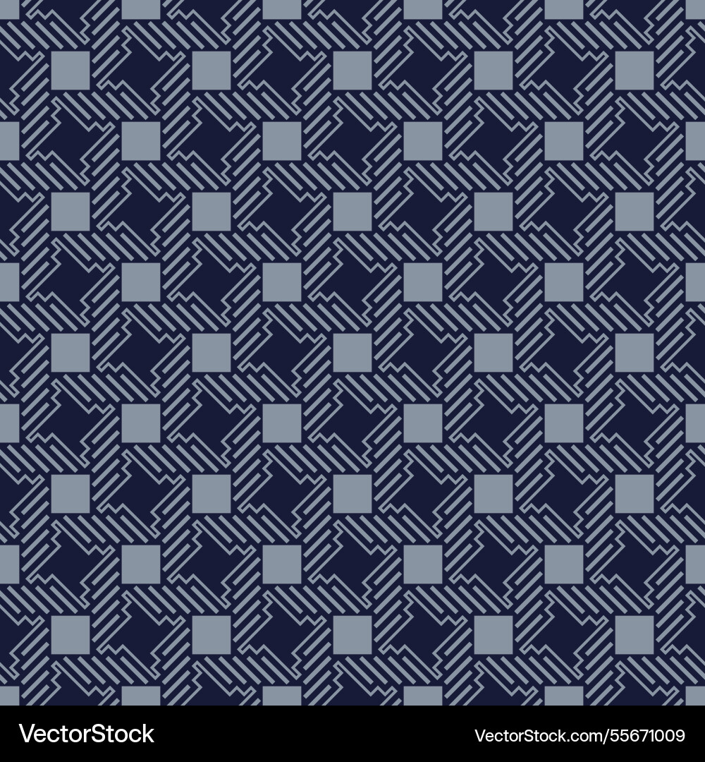 Seamless pattern of geometric elements abstract Vector Image