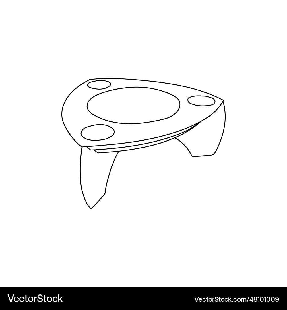 Table line icon outline linear style logo design Table line icon outline linear style logo design vector image